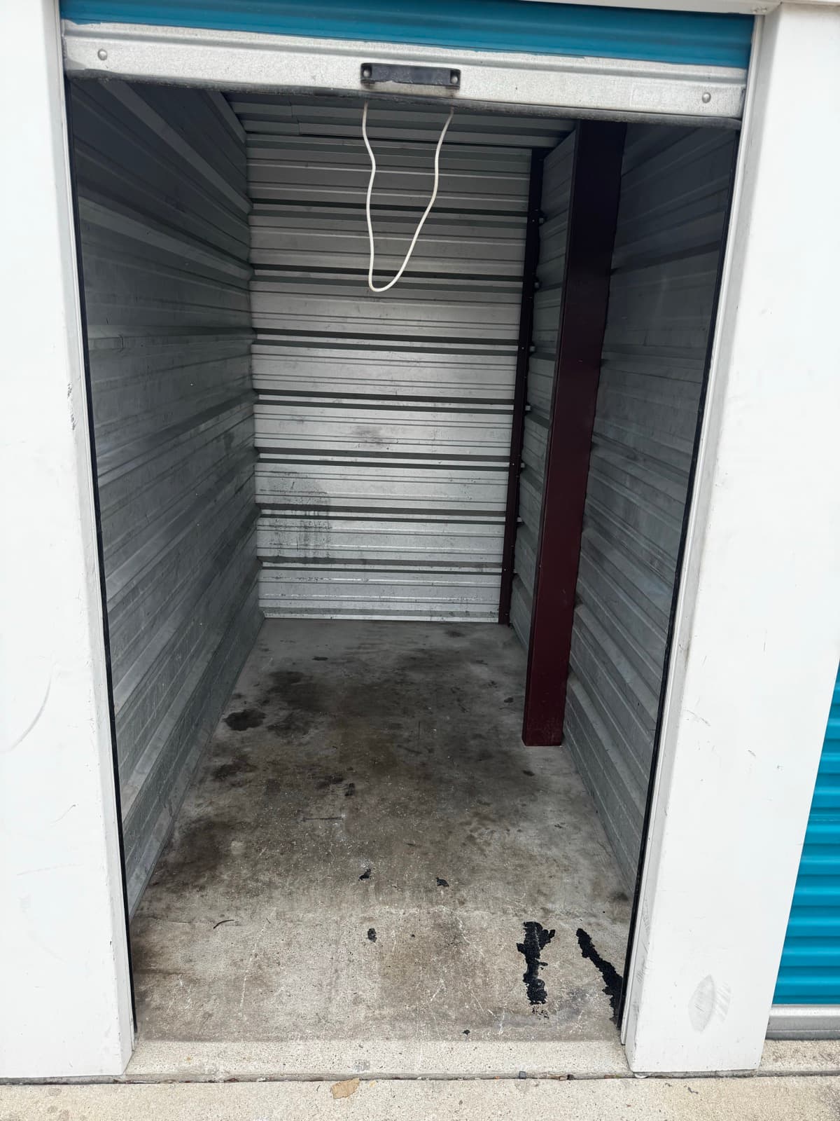 Storage unit before and after cleanout (after)