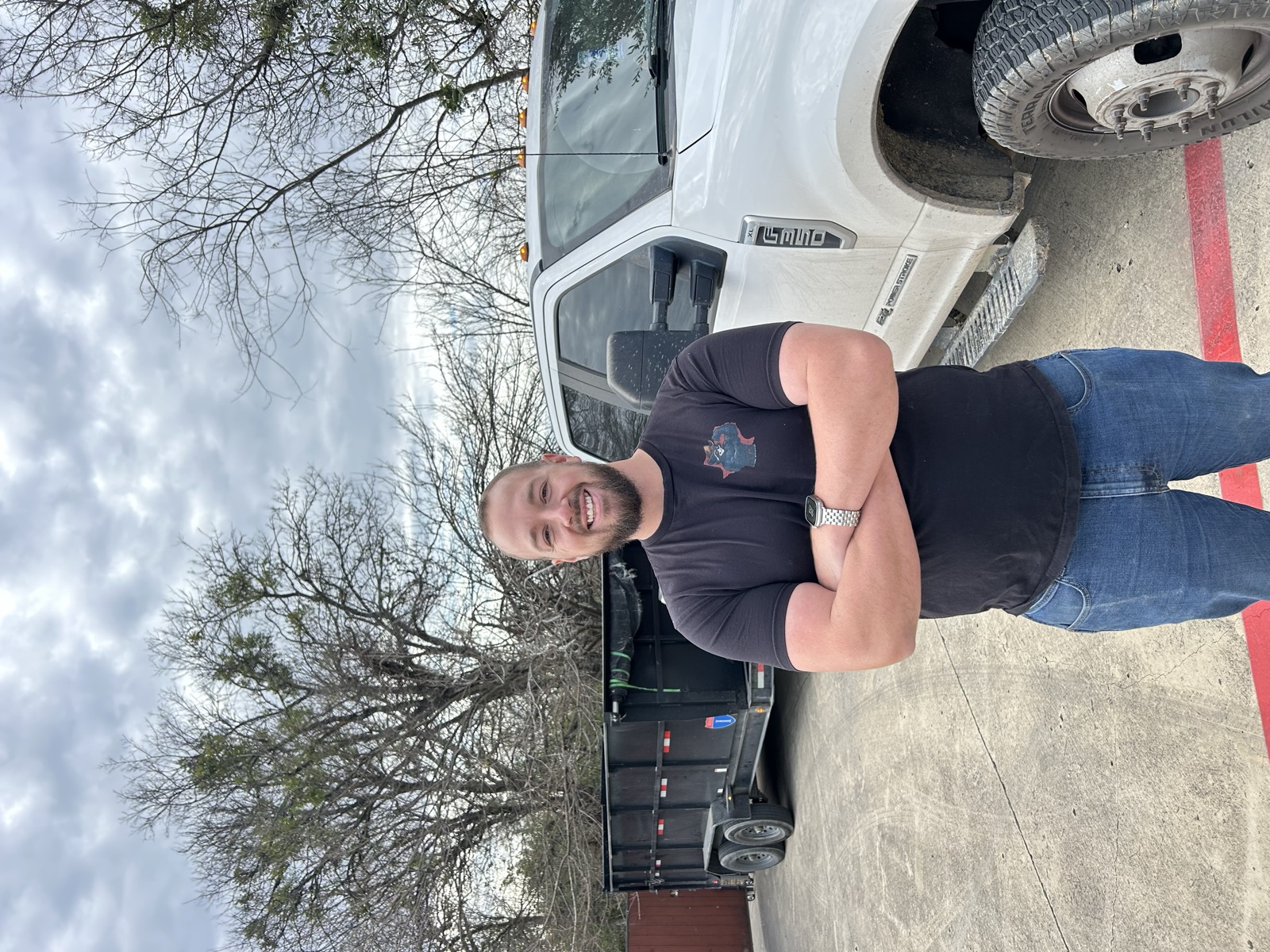 Dumpster Daddies team ready for commercial cleanout service
